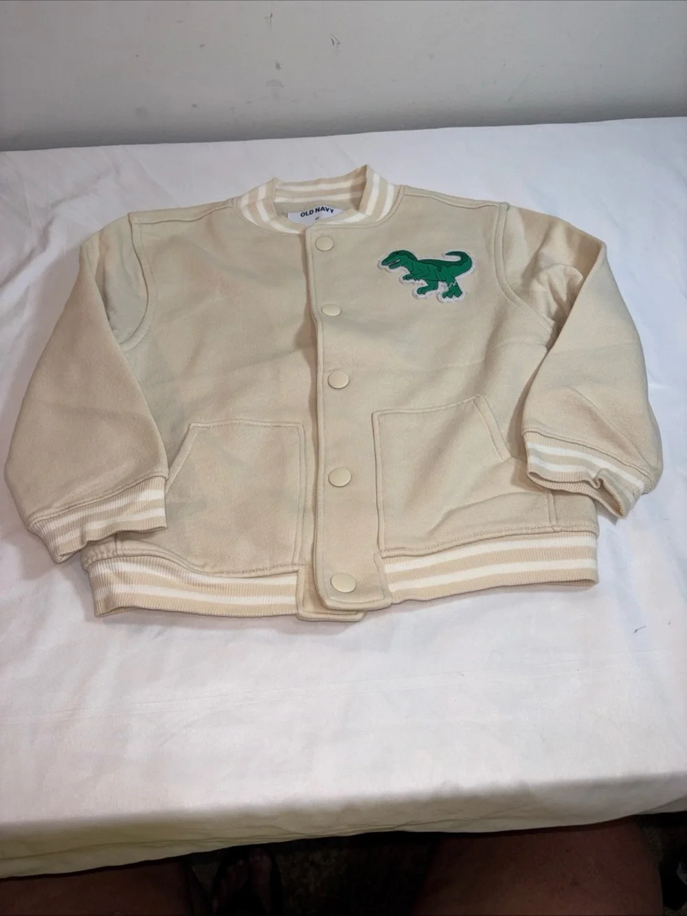 Old Navy Cream Kids' Dino Jacket. 868